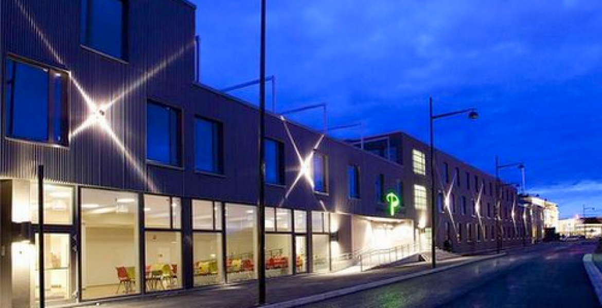 Welltec fasadeplater - Brattøra P Hotell - Alunor metall